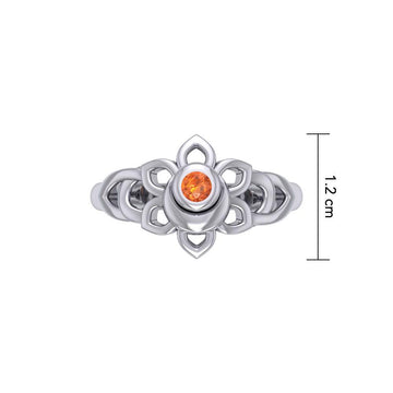 Svadhisthana Sacral Chakra with Celtic Designs Sterling Ring TRI2350 - Jewelry